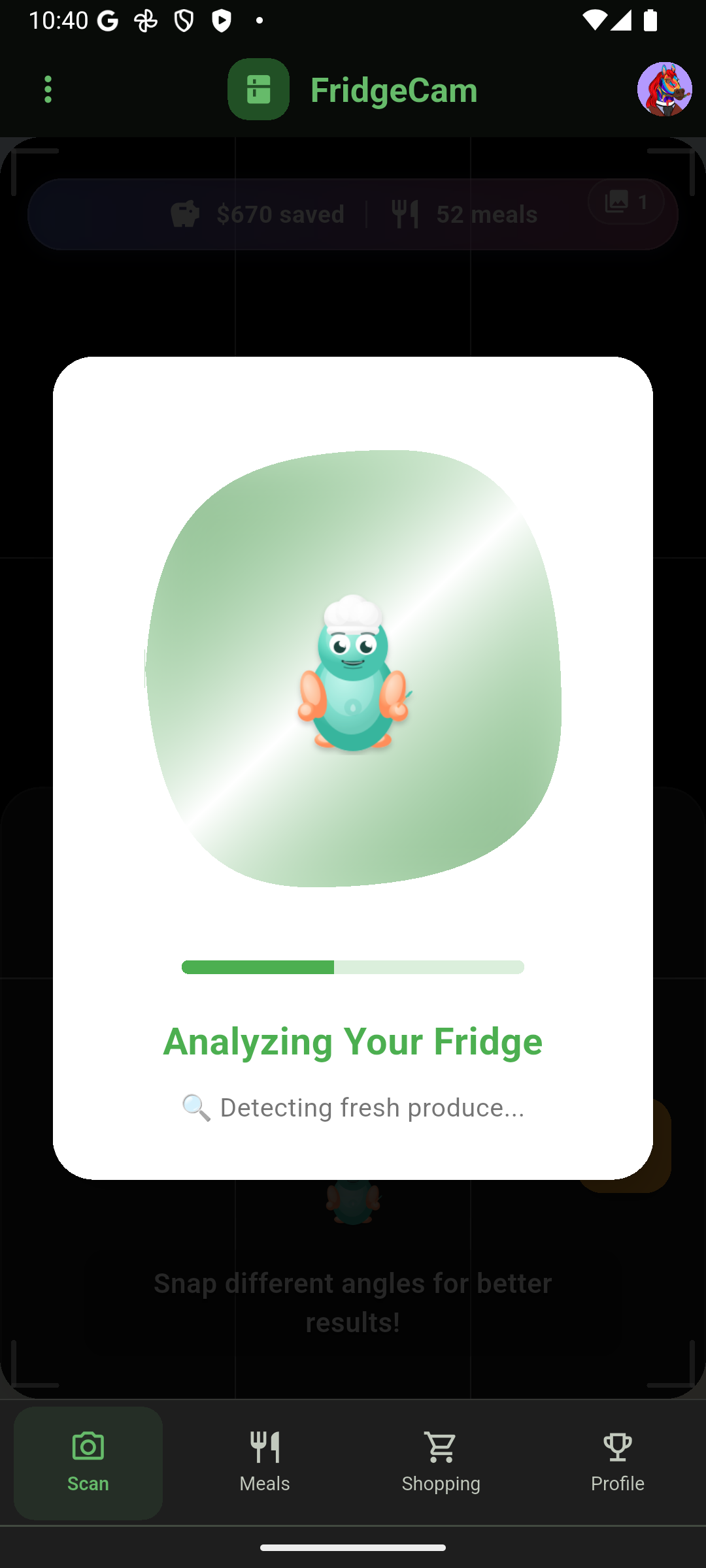 AI detecting ingredients from your fridge